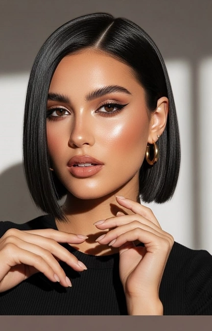 مدل موی صاف کوتاه دخترانه 3