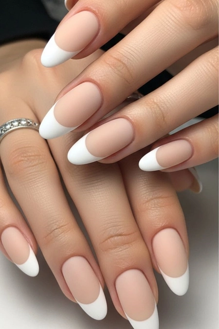مدل کاشت ناخن هلویی مات 9