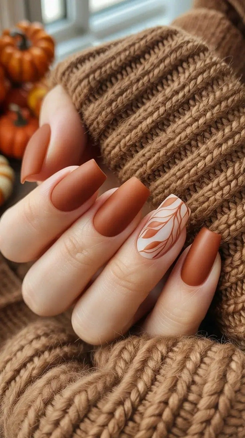 طرح ناخن پاییزی 28