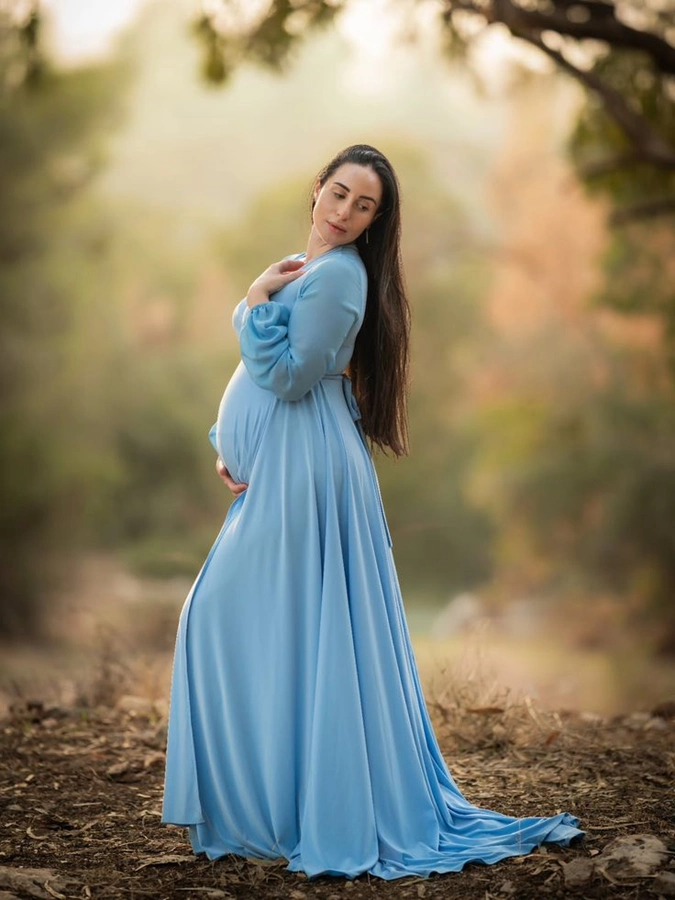 مدل لباس بارداری برای عکاسی 10