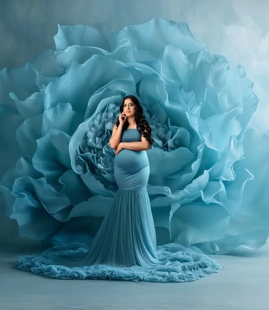 مدل لباس بارداری برای عکاسی 19