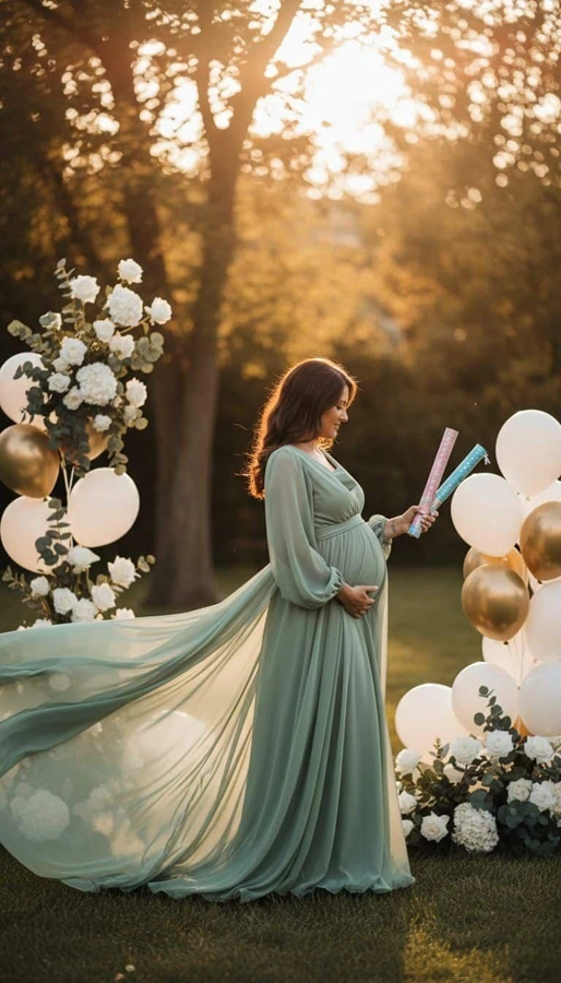 مدل لباس بارداری برای عکاسی 9