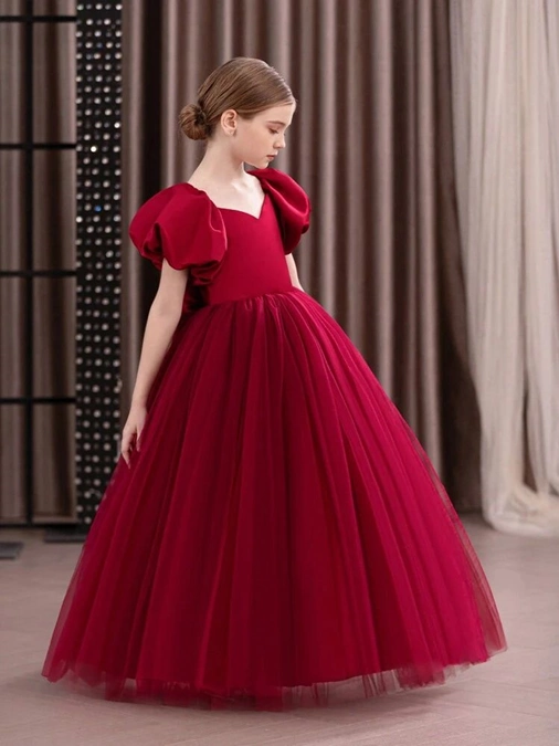 مدل لباس دخترانه 11 ساله پوشیده برای عروسی 10