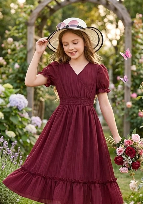 مدل لباس دخترانه 11 ساله پوشیده برای عروسی 23