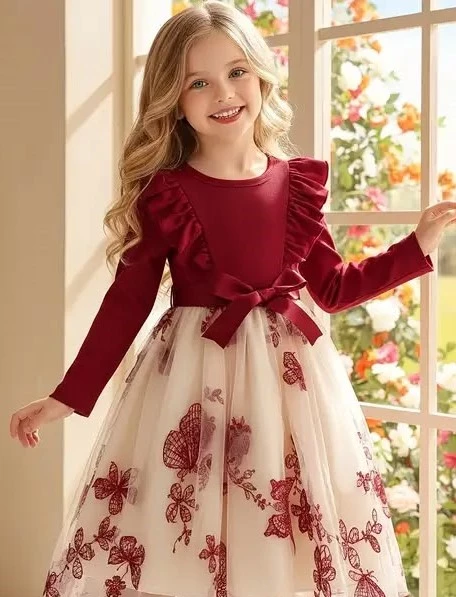 مدل لباس مجلسی دخترانه 9 ساله برای عروسی 6