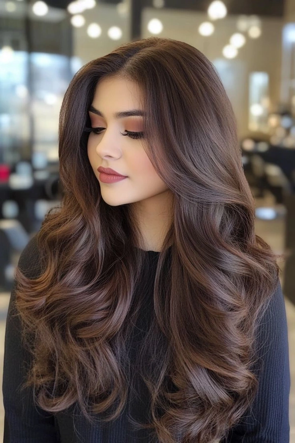 رنگ مو قهوه ای شکلاتی 2
