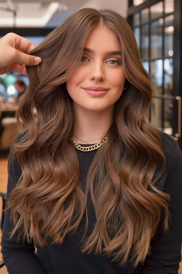 رنگ مو قهوه ای شکلاتی 5