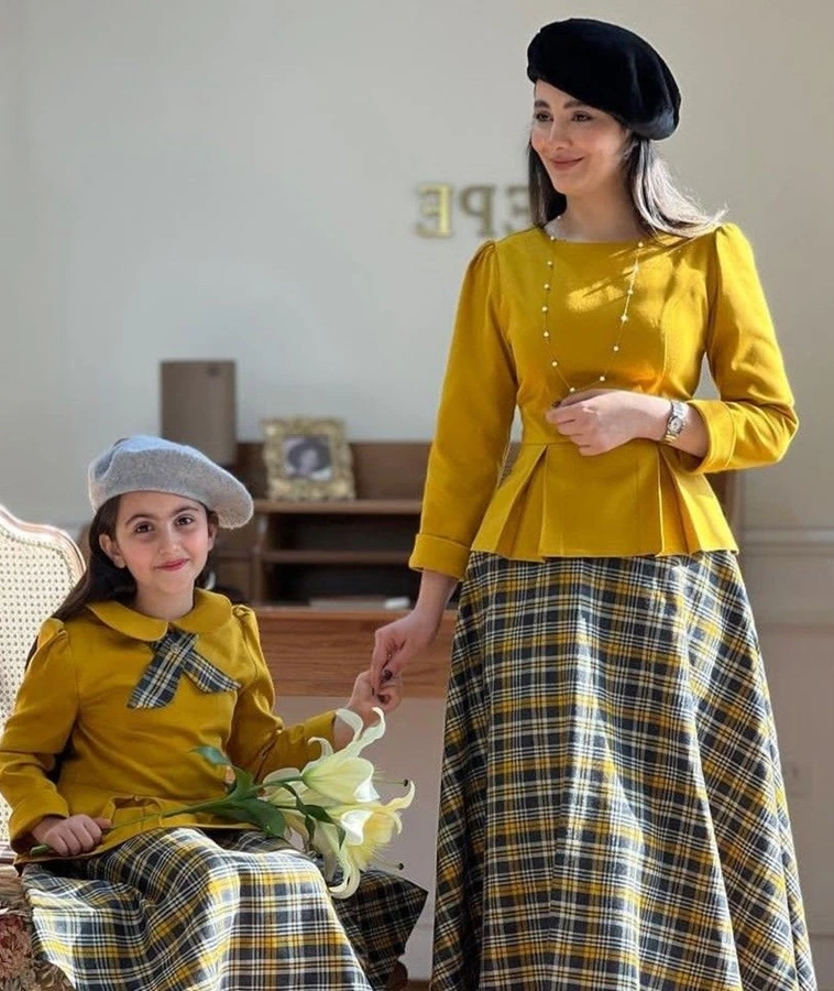 ست پاییزه مادر دختری 4