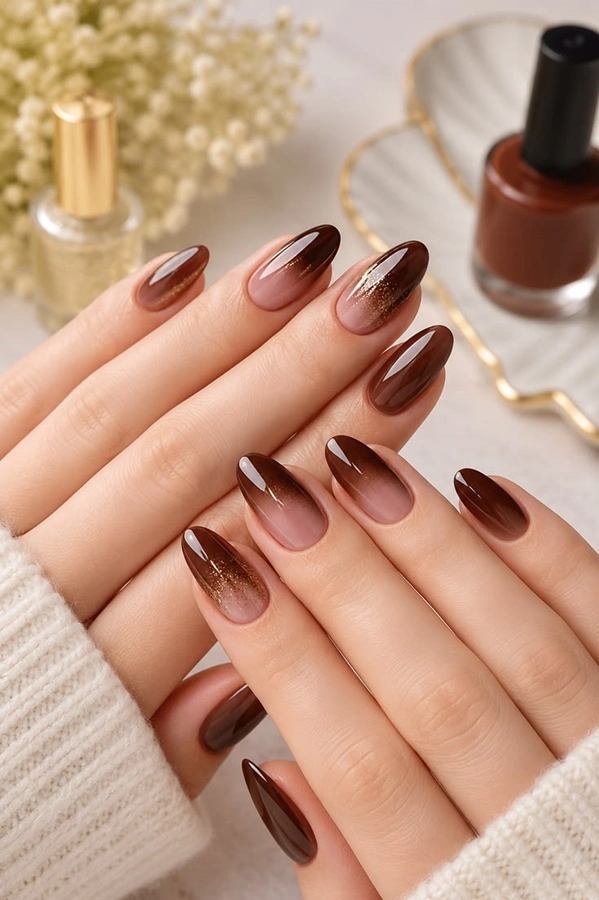 طراحی ناخن فرنچ پاییزی 7