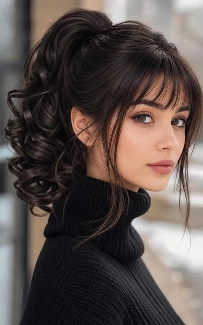 مدل شینیون ساده 2