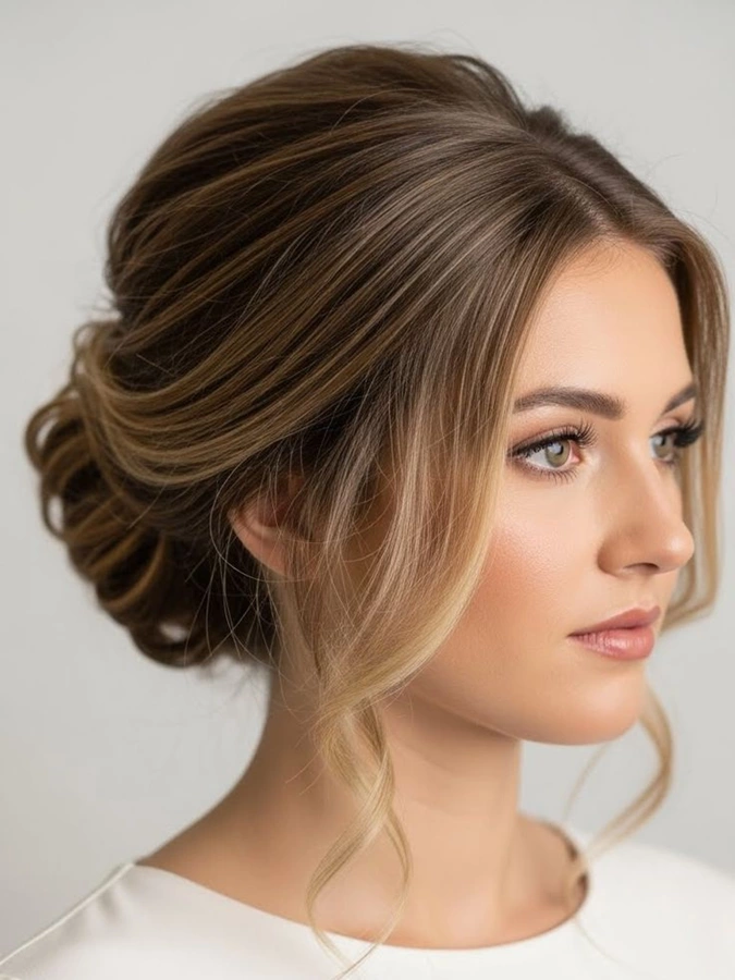 مدل شینیون ساده 9