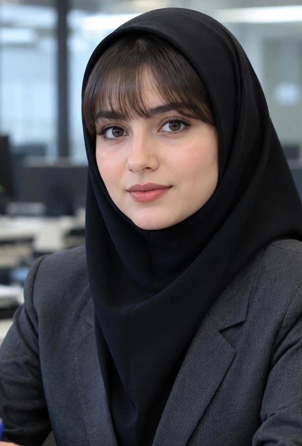 مدل موی زیر مقنعه 1