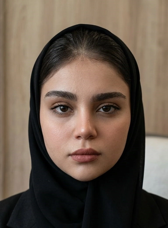 مدل موی زیر مقنعه 17