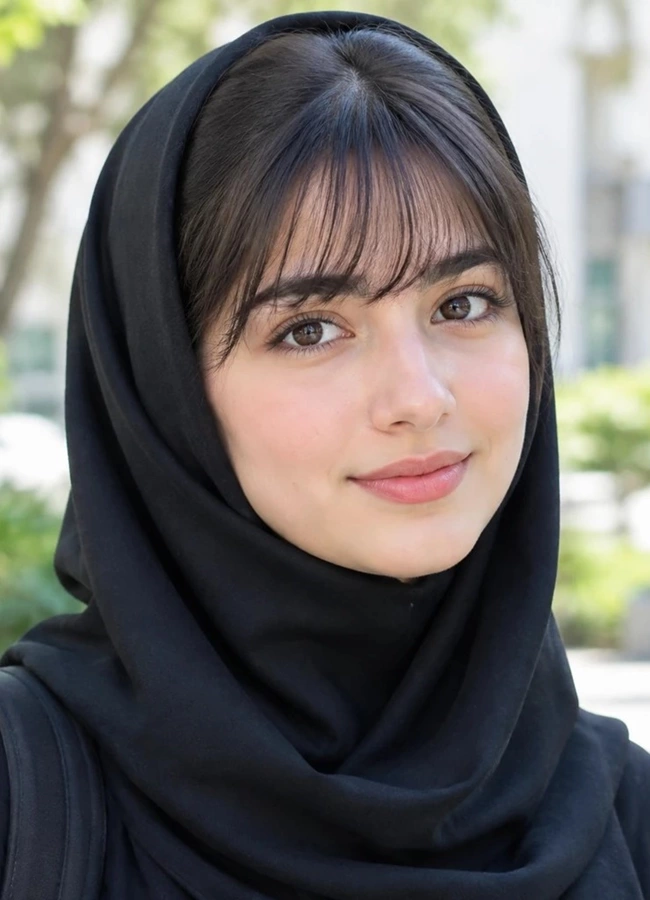 مدل موی زیر مقنعه 5