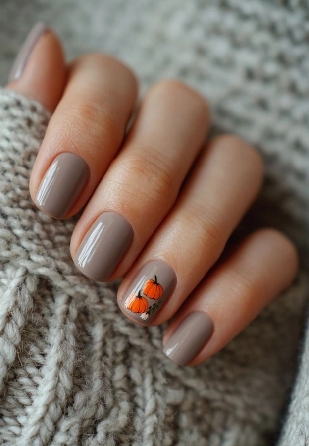 ژلیش ناخن پاییزی ساده 13