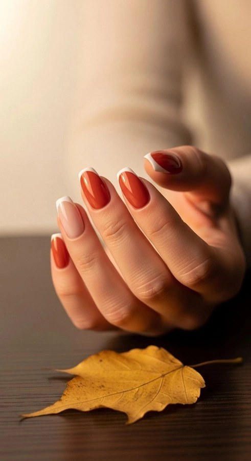 ژلیش ناخن پاییزی ساده 26