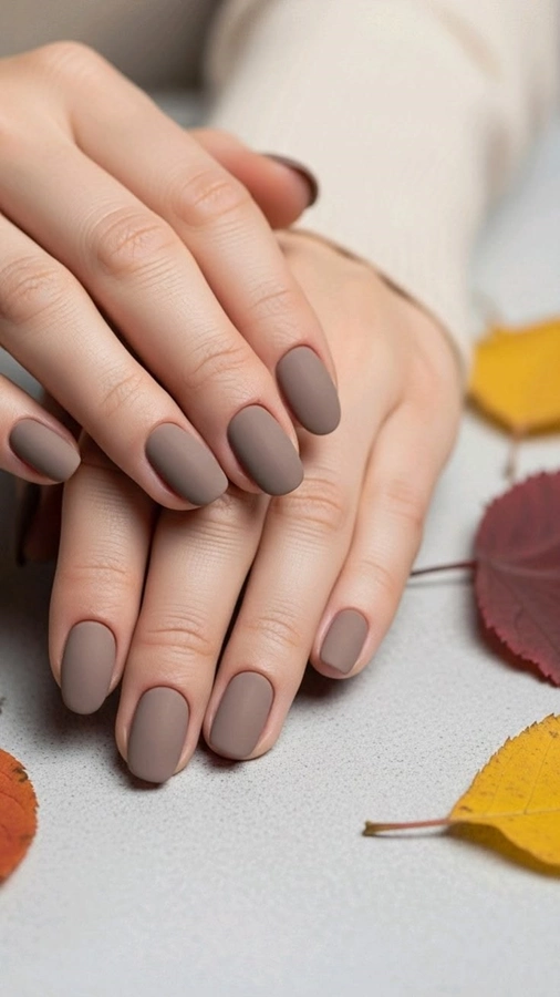 ژلیش ناخن پاییزی ساده 3